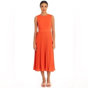 Orange Donna Morgan midi dress. Size 6! Worn once.